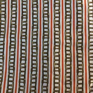 🛒 $14 Quilt Cotton Fabric Material - 2 yards Ladder Construction Boy Stripe 312